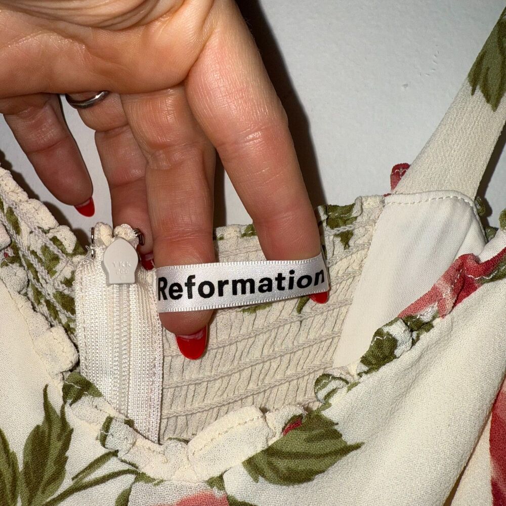 Reformation Nikita Midi Dress In Jolie Floral - 6 - Picture 4 of 6